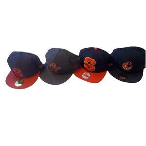 New Era 59fifty Syracuse Hat Lot SnapBack & Fitted